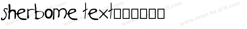 sherbome text字体转换